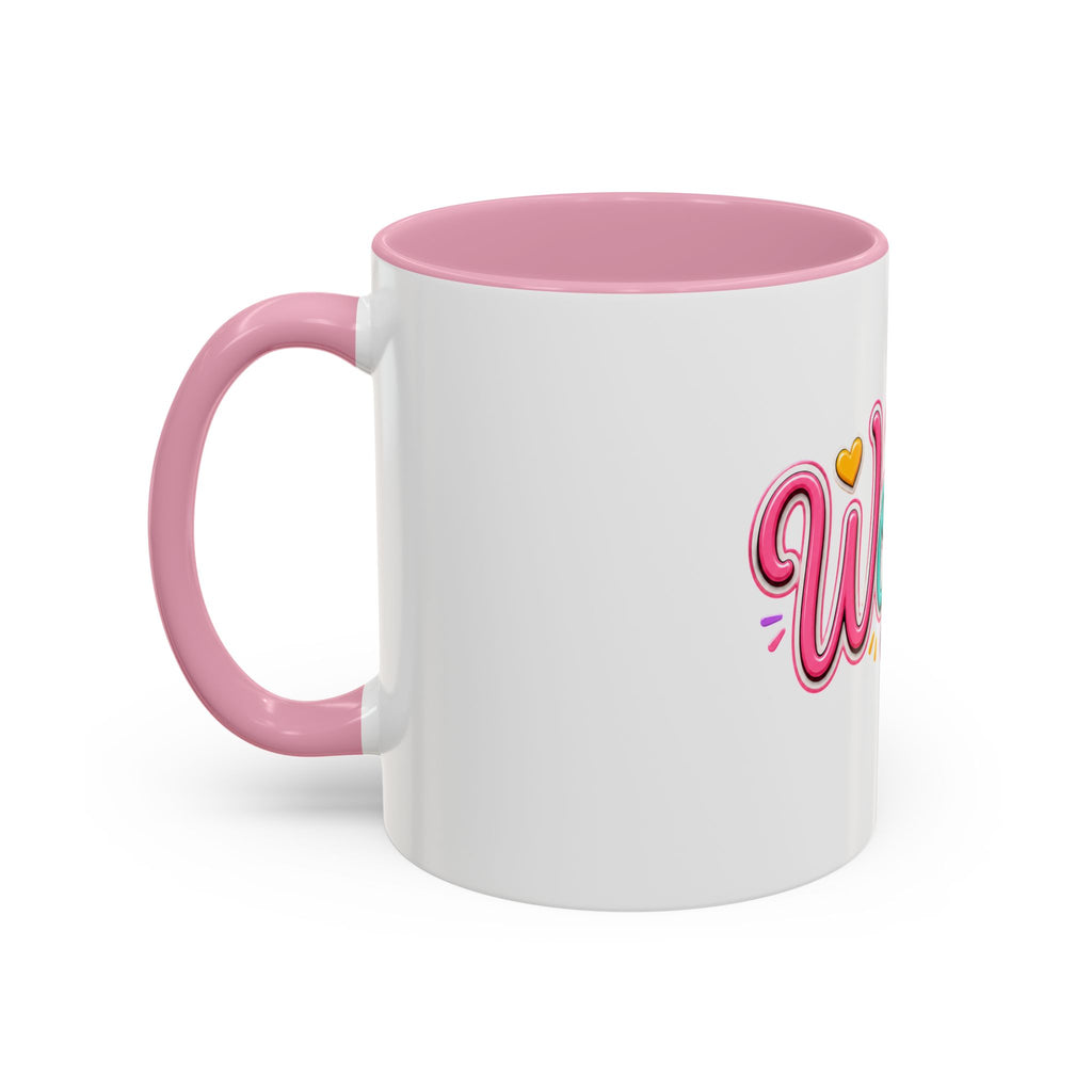 Worthy Colorful Ceramic Mug — Inspirational Heart Design (11oz & 15oz)