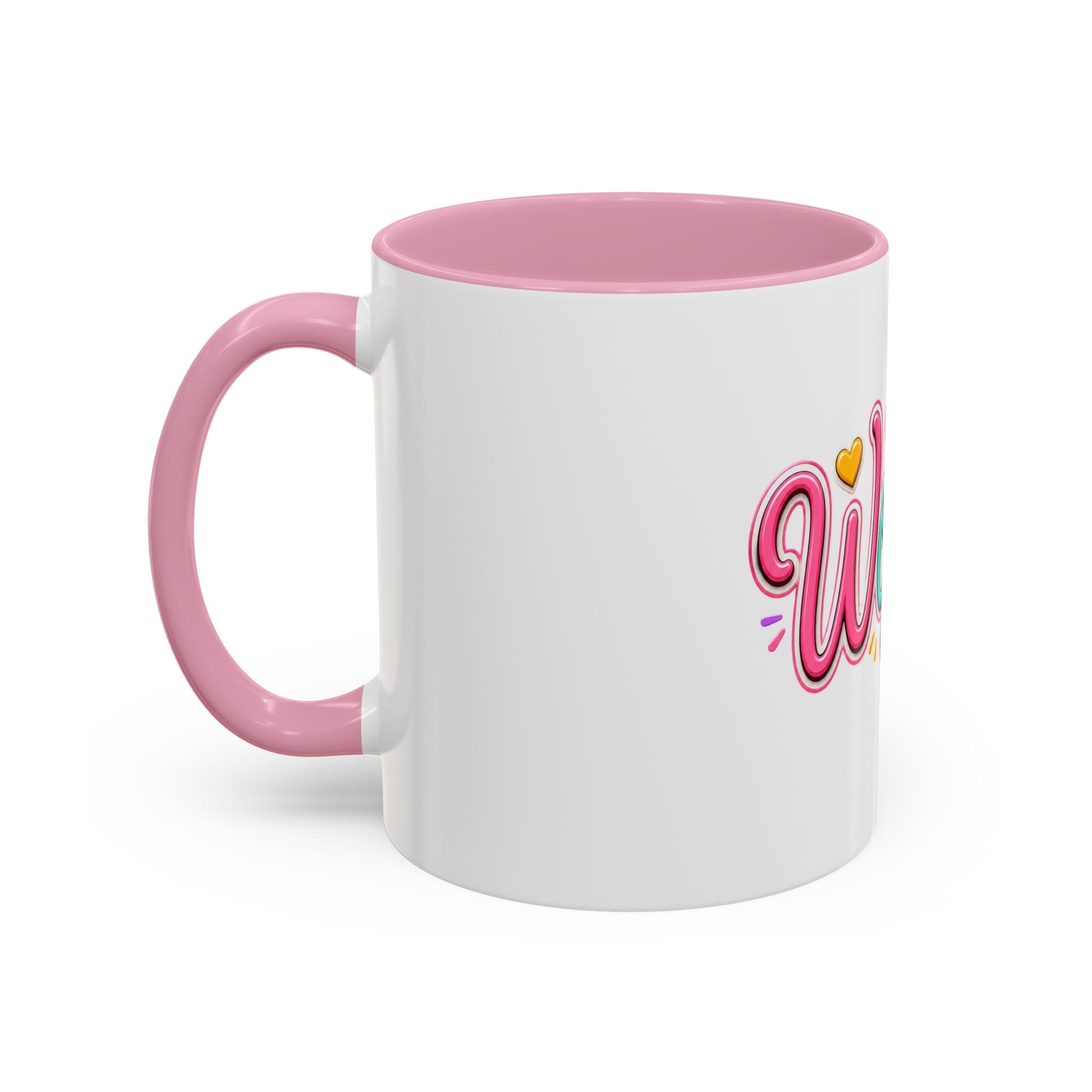 Worthy Colorful Ceramic Mug — Inspirational Heart Design (11oz & 15oz)