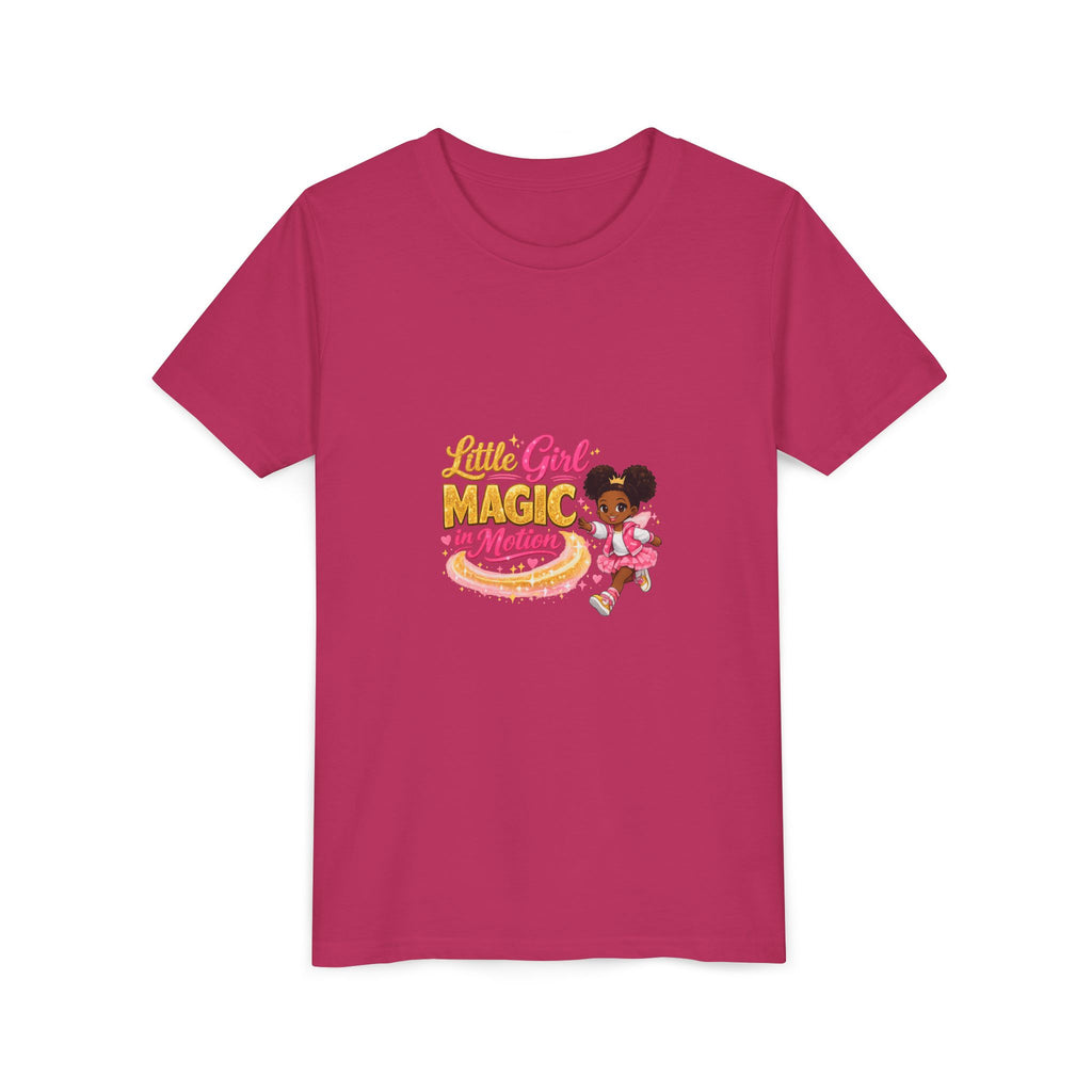 Little Girl Magic in Motion Youth Tee — Cute Ballet Princess Shirt for Kids