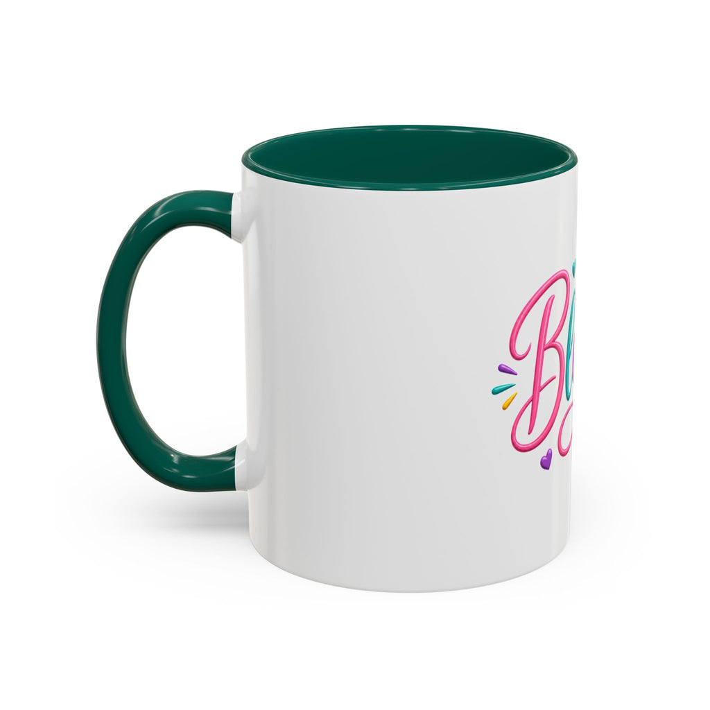 Blessed Colorful Mug (11oz & 15oz) — Rainbow Hearts Coffee Cup