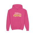 Youth Hoodie — "I Shine Different" Cute Pink Glitter Text Kids Pullover