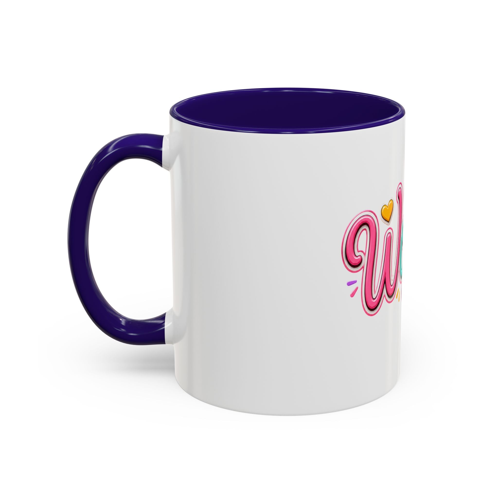 Worthy Colorful Ceramic Mug — Inspirational Heart Design (11oz & 15oz)