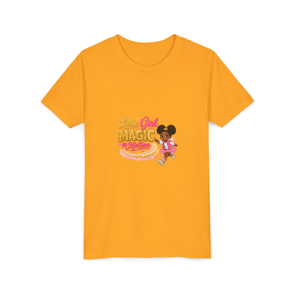 Little Girl Magic in Motion Youth Tee — Cute Ballet Princess Shirt for Kids