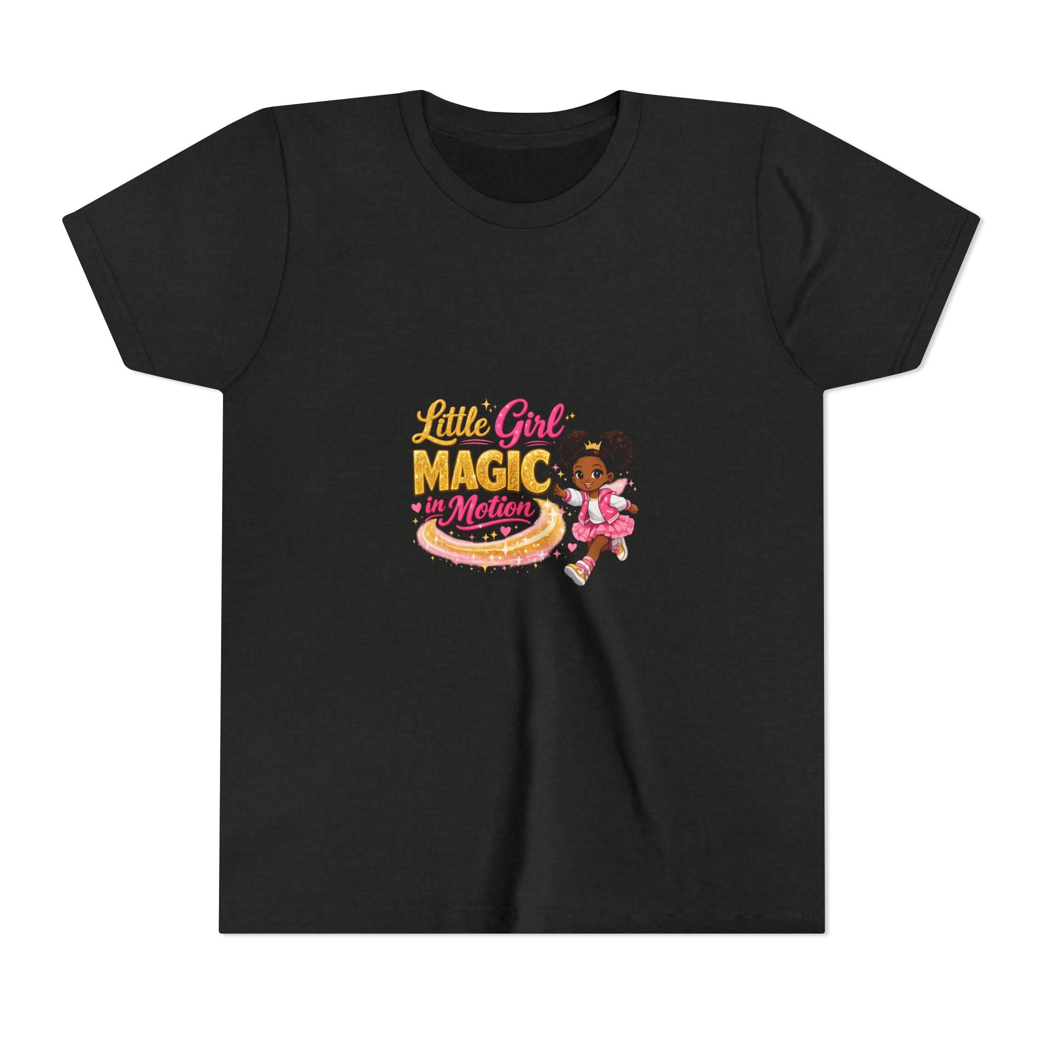 Little Girl Magic in Motion Youth Tee — Cute Ballet Princess Shirt for Kids