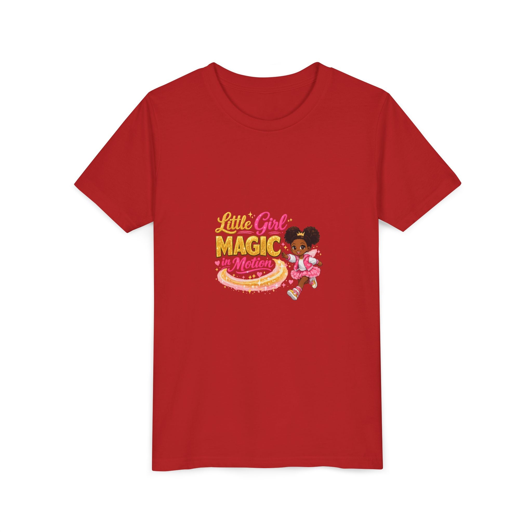 Little Girl Magic in Motion Youth Tee — Cute Ballet Princess Shirt for Kids