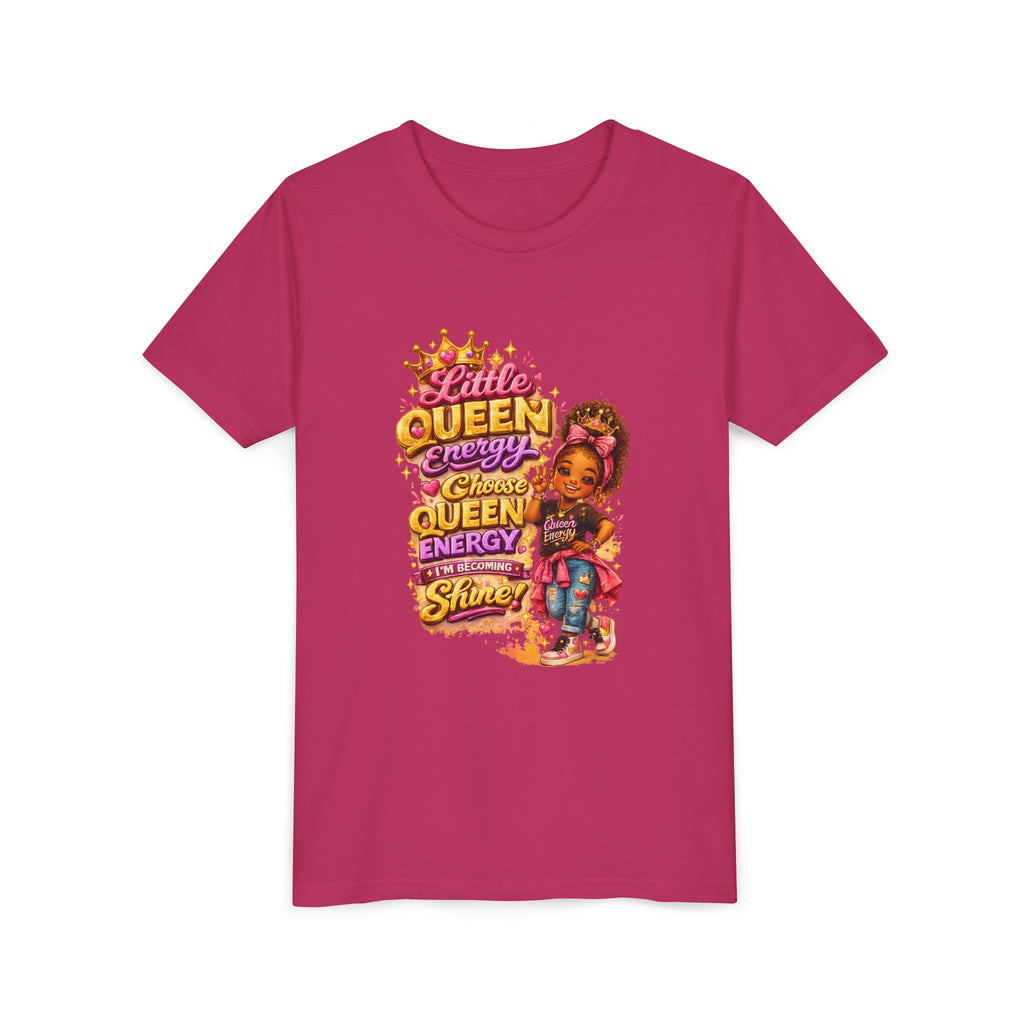 Little Queen Energy Kids T-Shirt – Girl Empowerment Graphic Tee