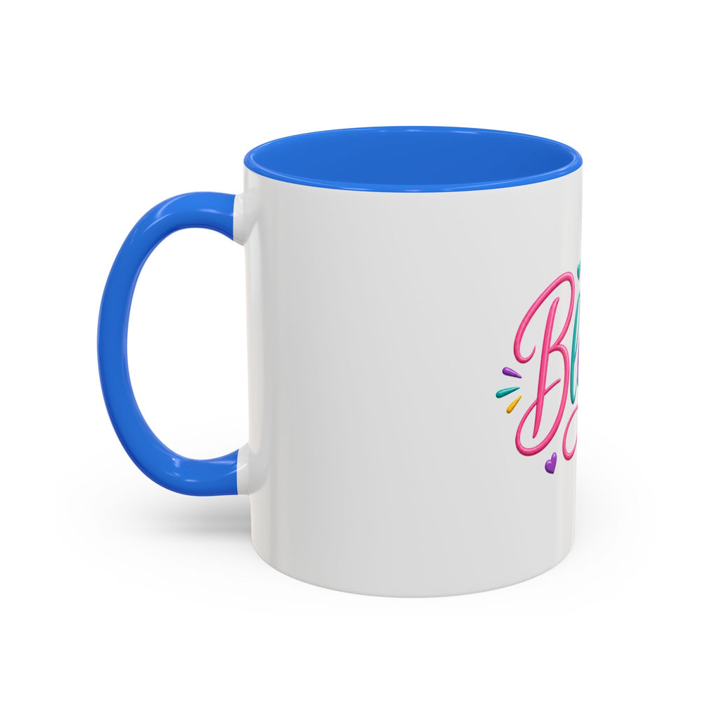 Blessed Colorful Mug (11oz & 15oz) — Rainbow Hearts Coffee Cup