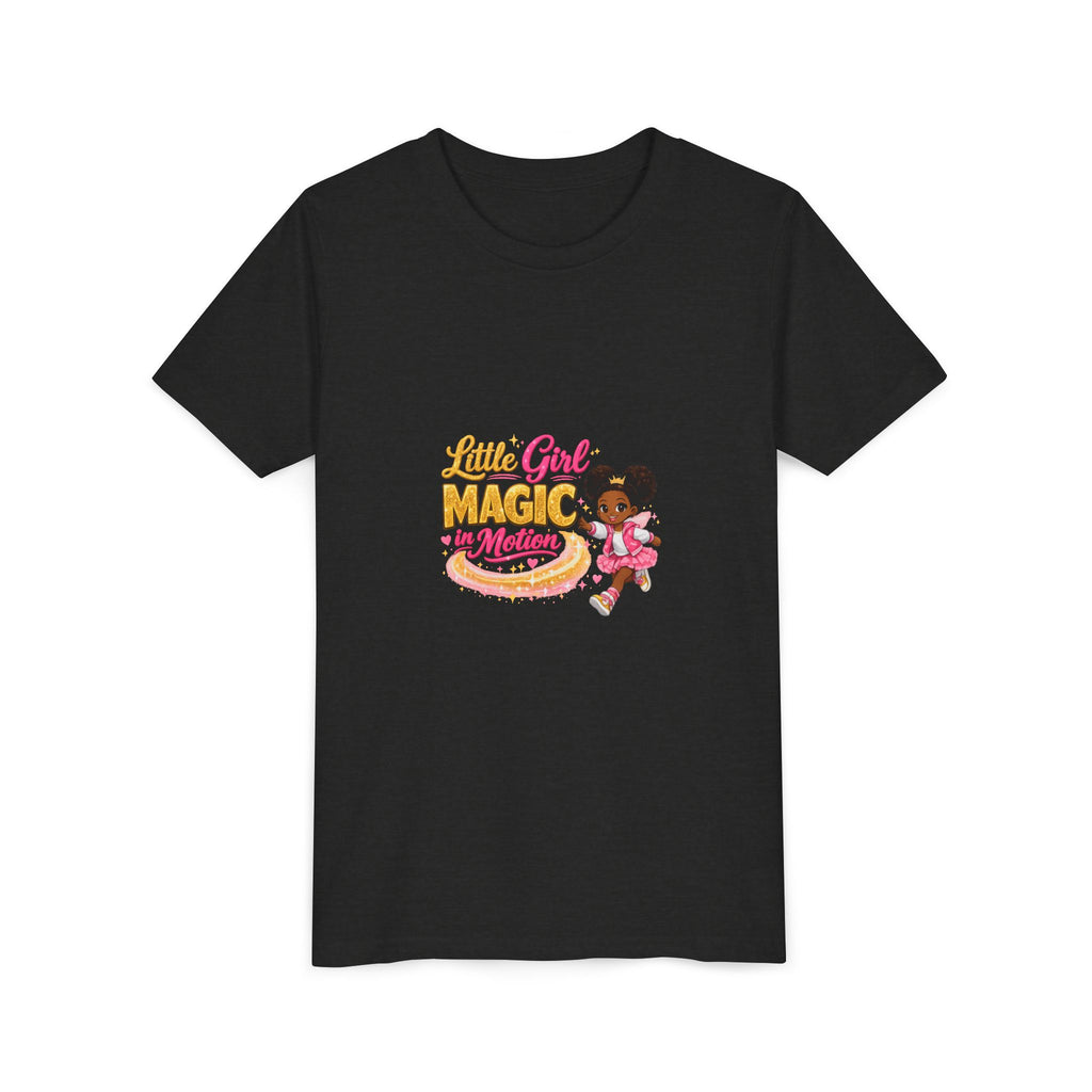 Little Girl Magic in Motion Youth Tee — Cute Ballet Princess Shirt for Kids