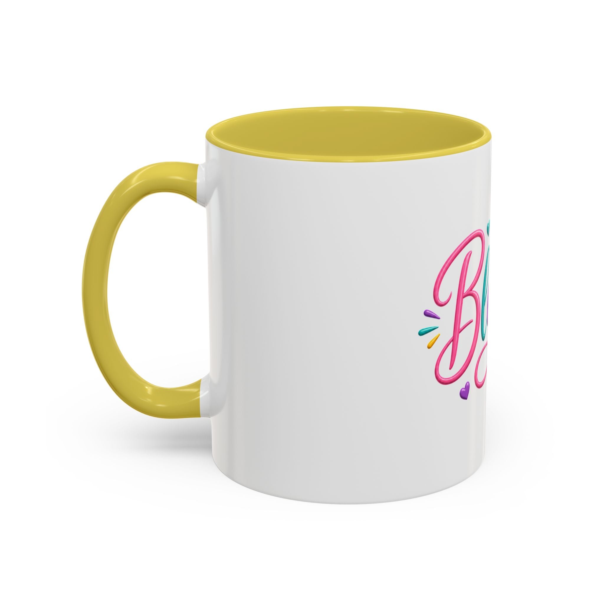 Blessed Colorful Mug (11oz & 15oz) — Rainbow Hearts Coffee Cup