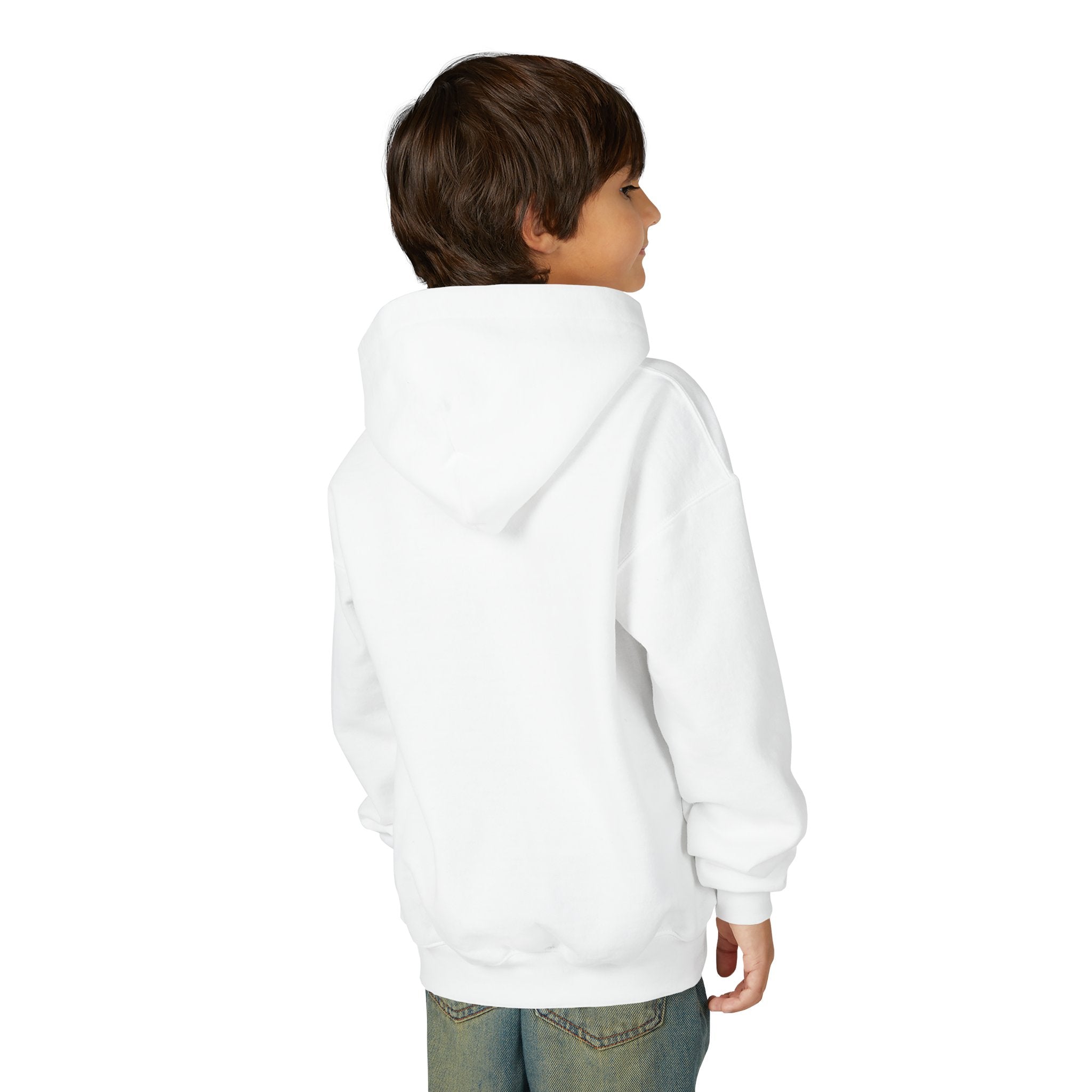 Youth Hoodie — "I Shine Different" Cute Pink Glitter Text Kids Pullover