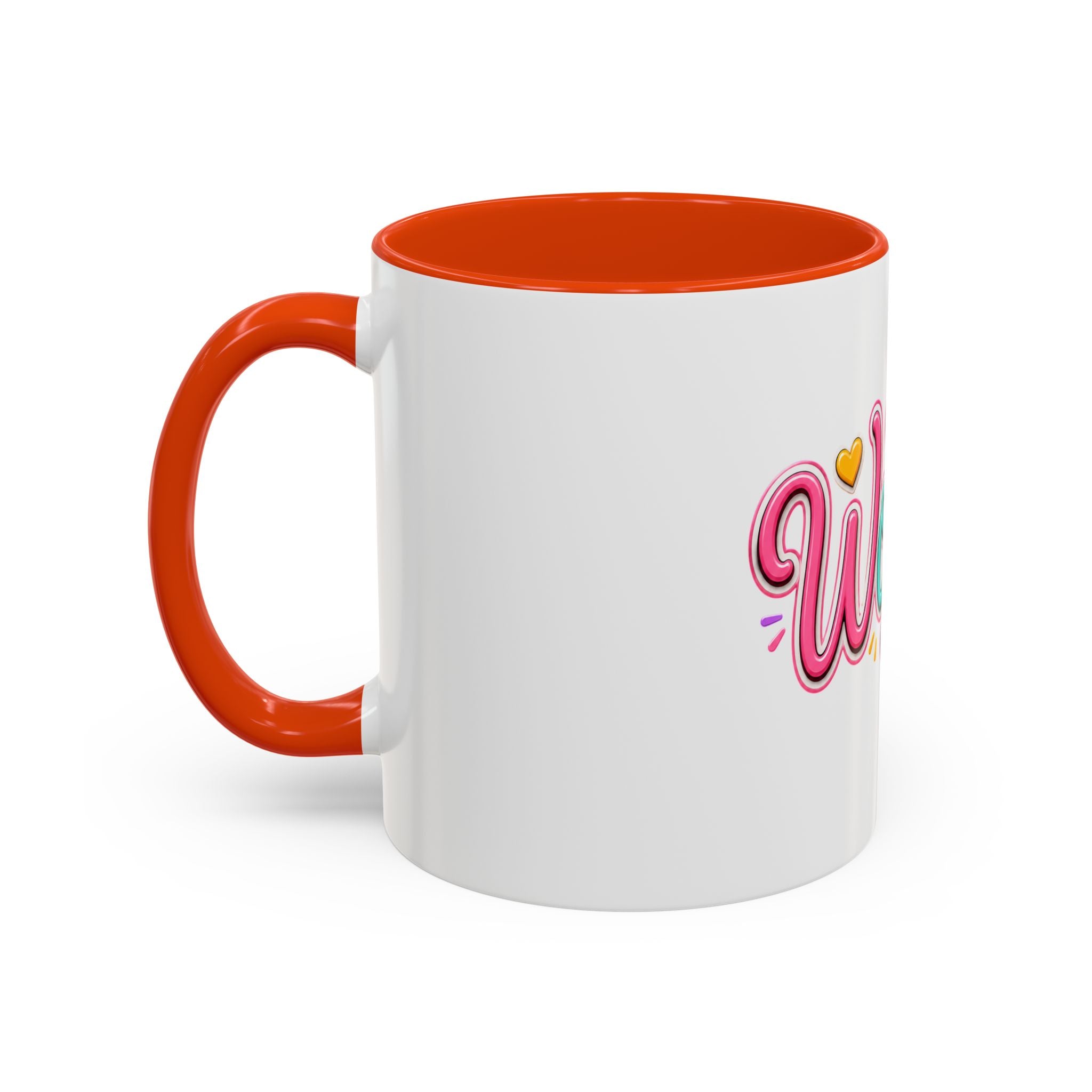 Worthy Colorful Ceramic Mug — Inspirational Heart Design (11oz & 15oz)