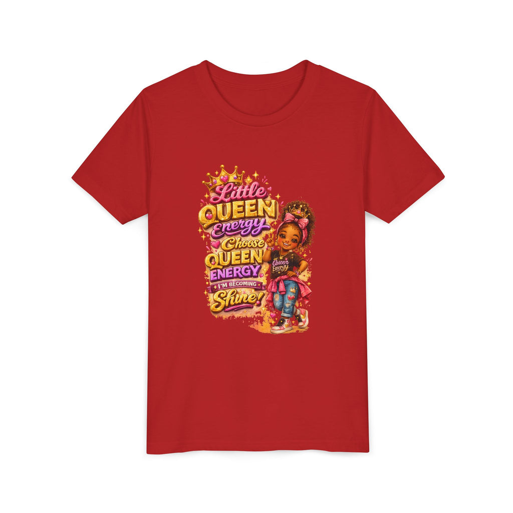 Little Queen Energy Kids T-Shirt – Girl Empowerment Graphic Tee