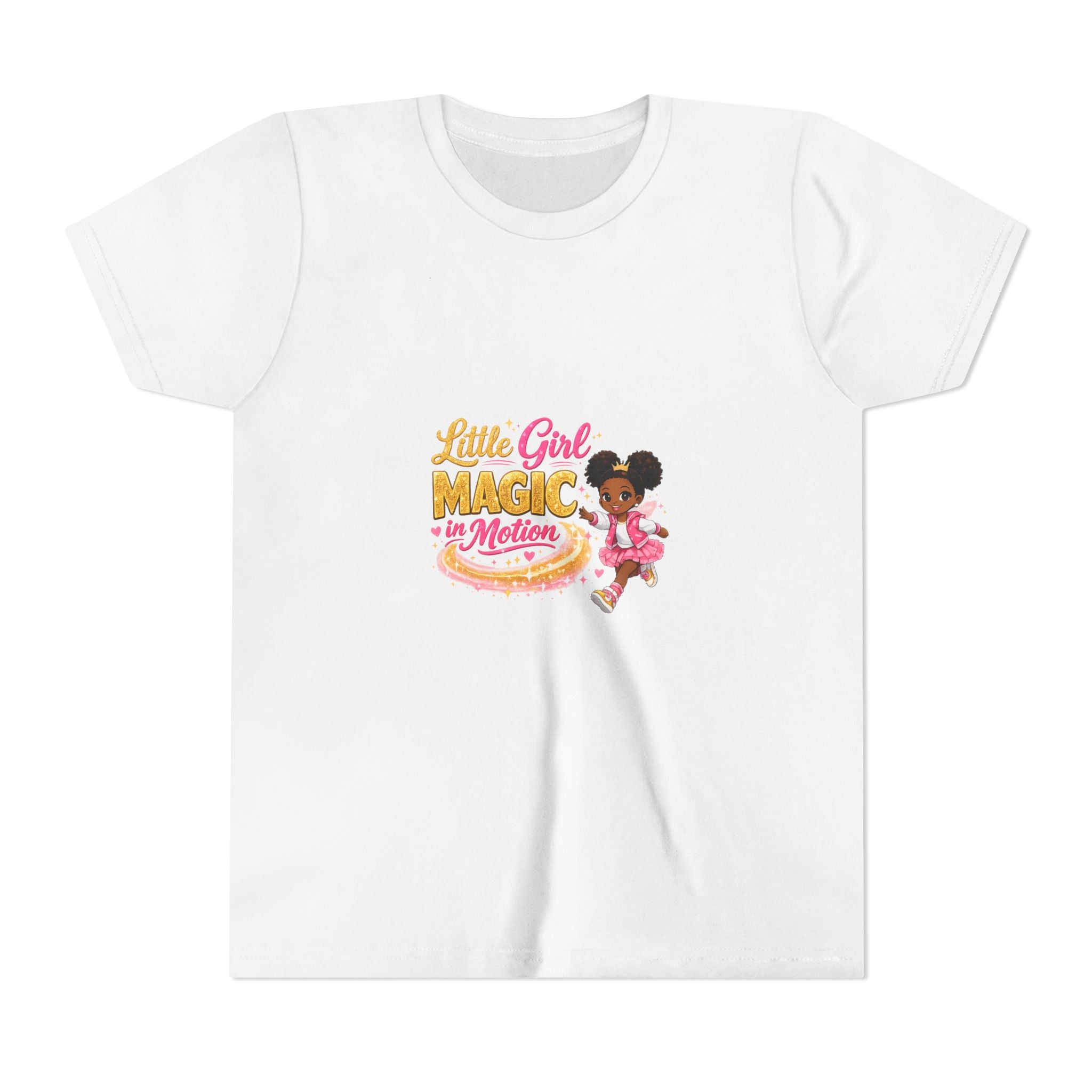 Little Girl Magic in Motion Youth Tee — Cute Ballet Princess Shirt for Kids