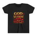 Youth Tee — "God Loves to Show Off So He Made Me" Christian Graphic Shirt