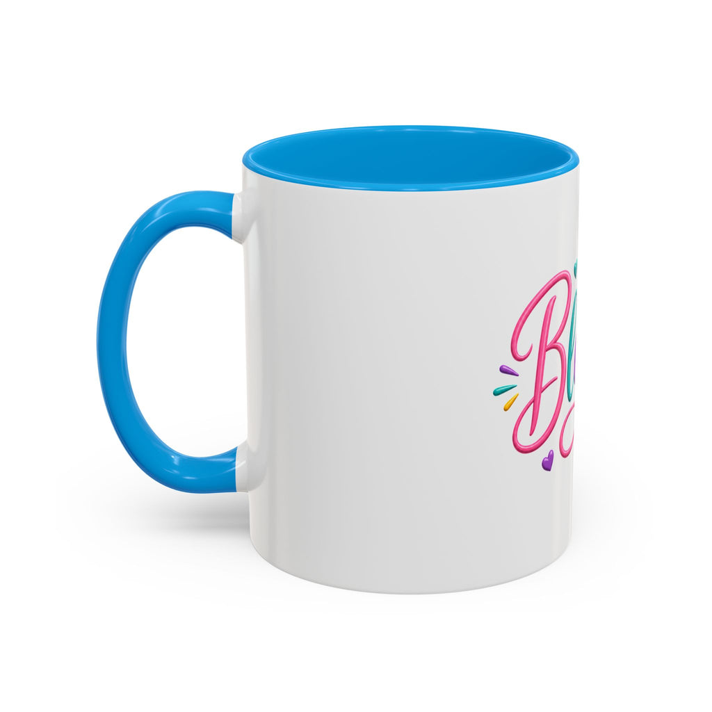 Blessed Colorful Mug (11oz & 15oz) — Rainbow Hearts Coffee Cup
