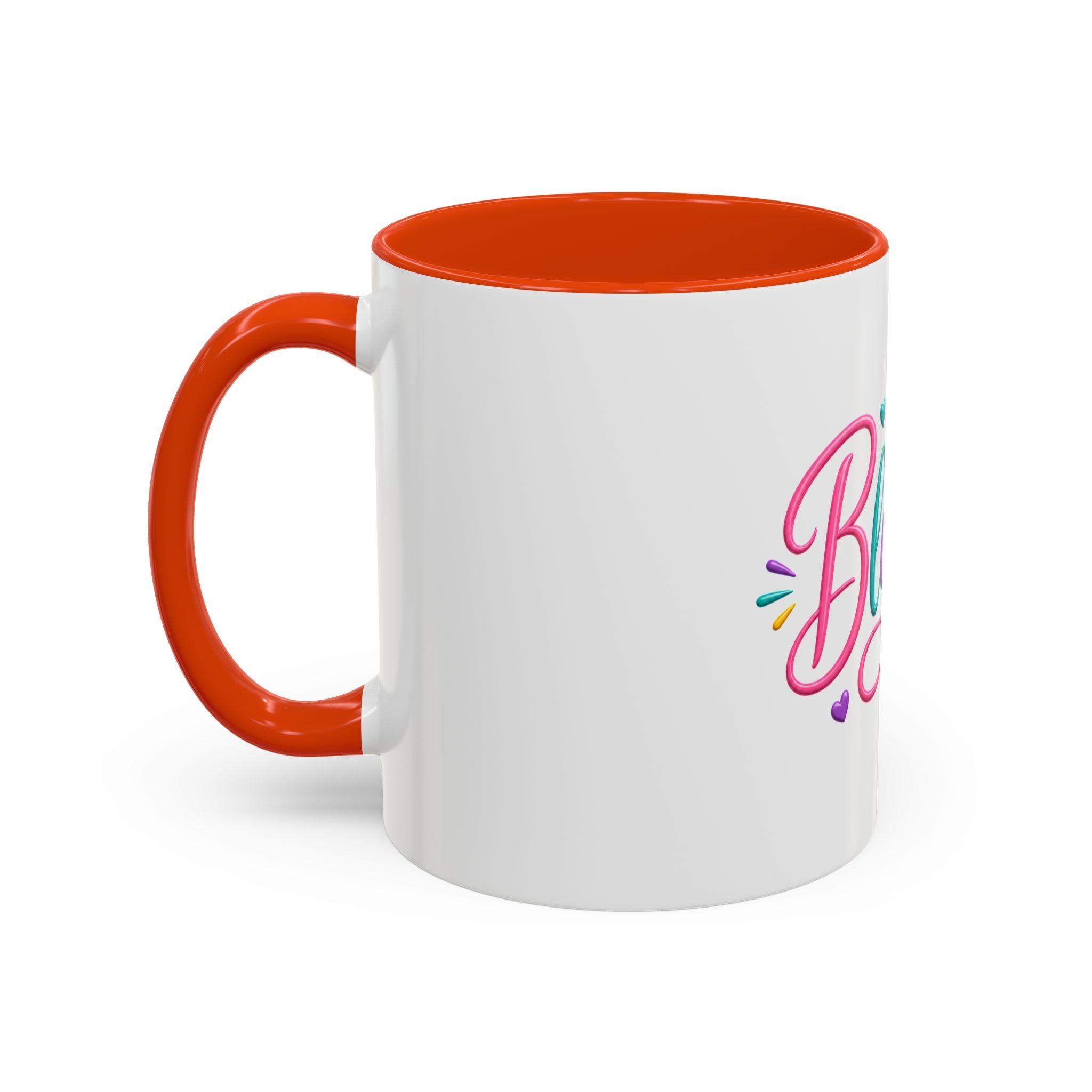 Blessed Colorful Mug (11oz & 15oz) — Rainbow Hearts Coffee Cup