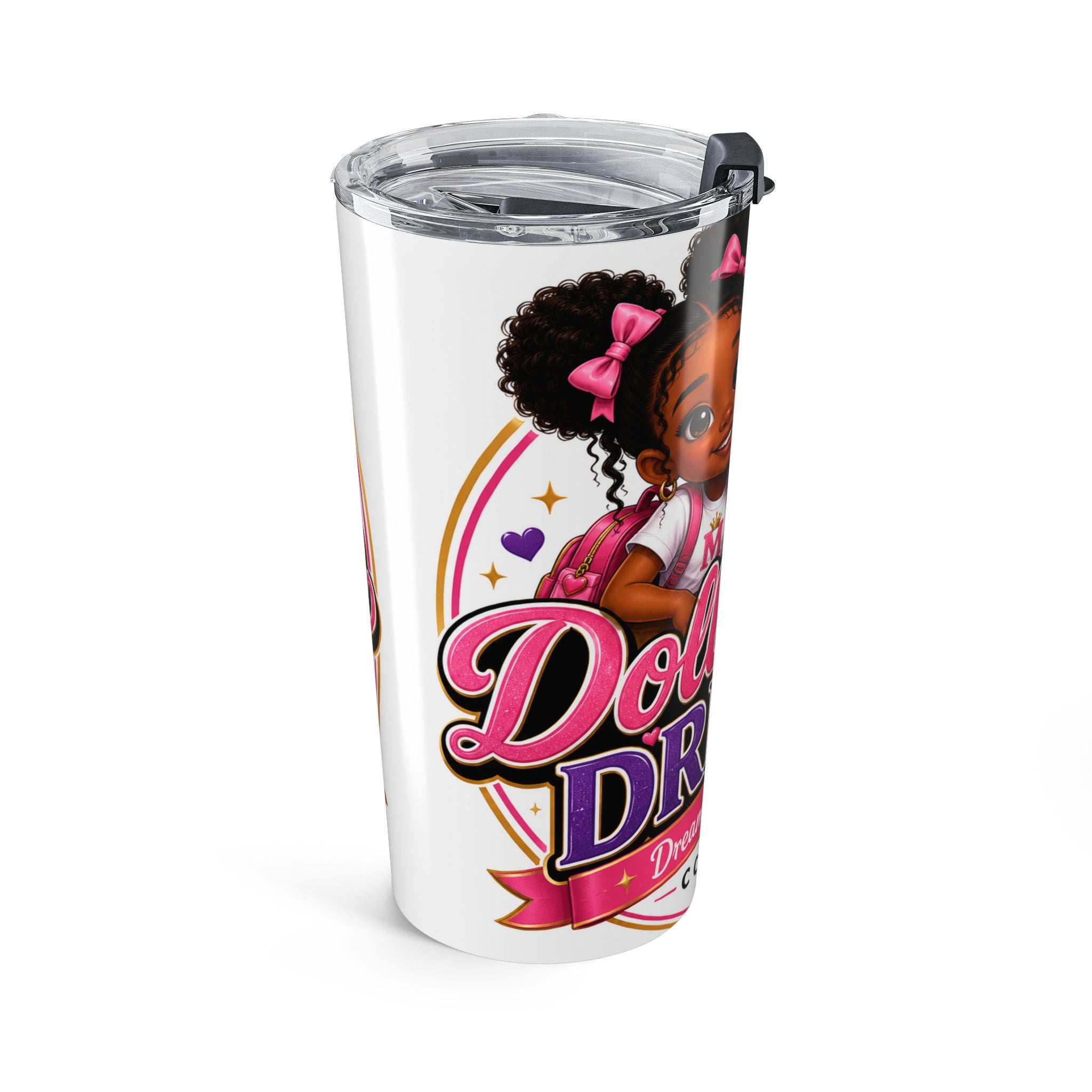 20oz Tumbler — Dollhouse Dreams Cute Princess Girl Graphic Travel Mug