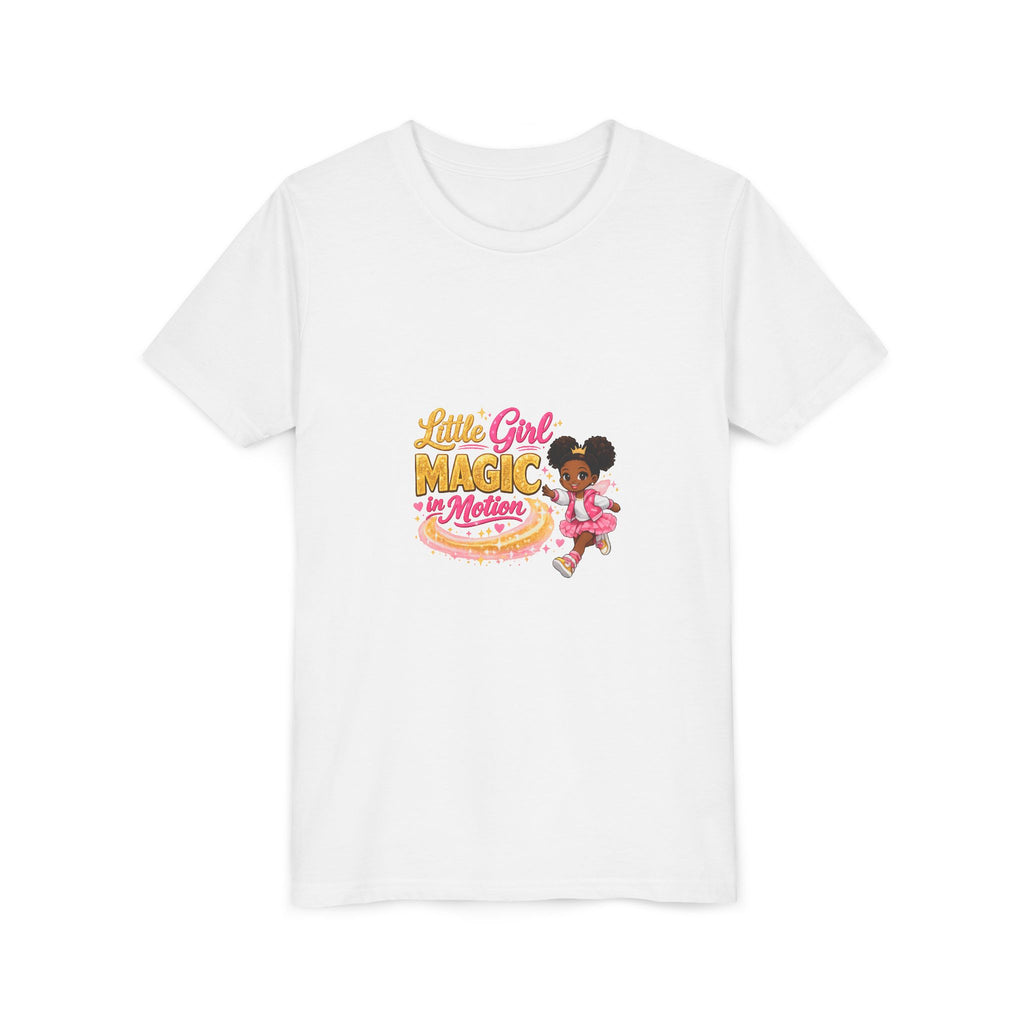 Little Girl Magic in Motion Youth Tee — Cute Ballet Princess Shirt for Kids