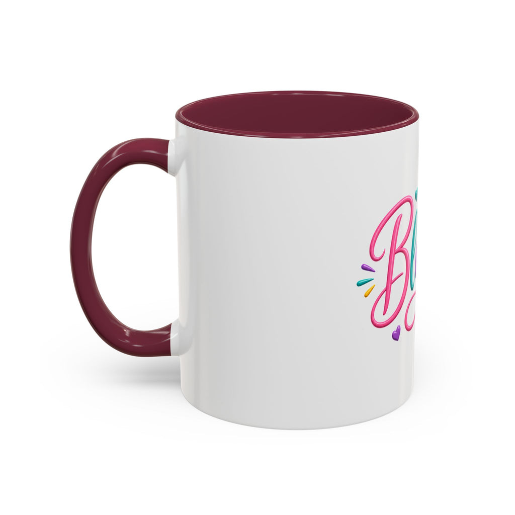 Blessed Colorful Mug (11oz & 15oz) — Rainbow Hearts Coffee Cup