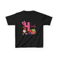 Kids Tee — "H is for Healthy" Cute Fruit & Girl Wellness Design