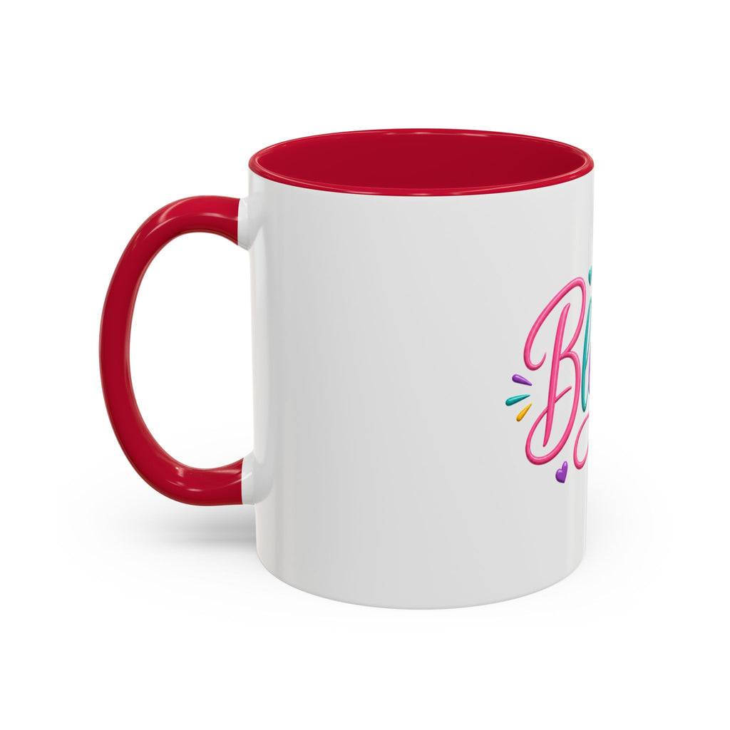 Blessed Colorful Mug (11oz & 15oz) — Rainbow Hearts Coffee Cup