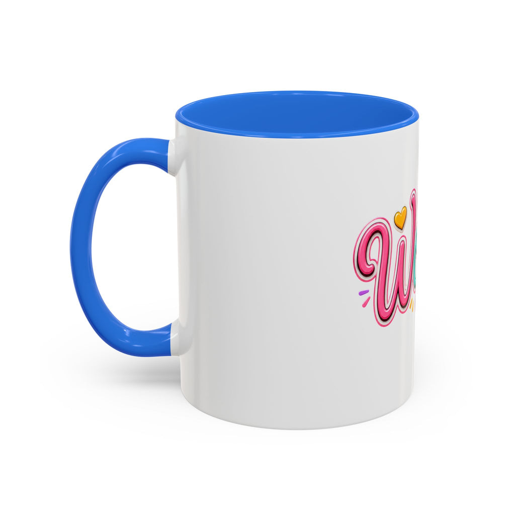 Worthy Colorful Ceramic Mug — Inspirational Heart Design (11oz & 15oz)