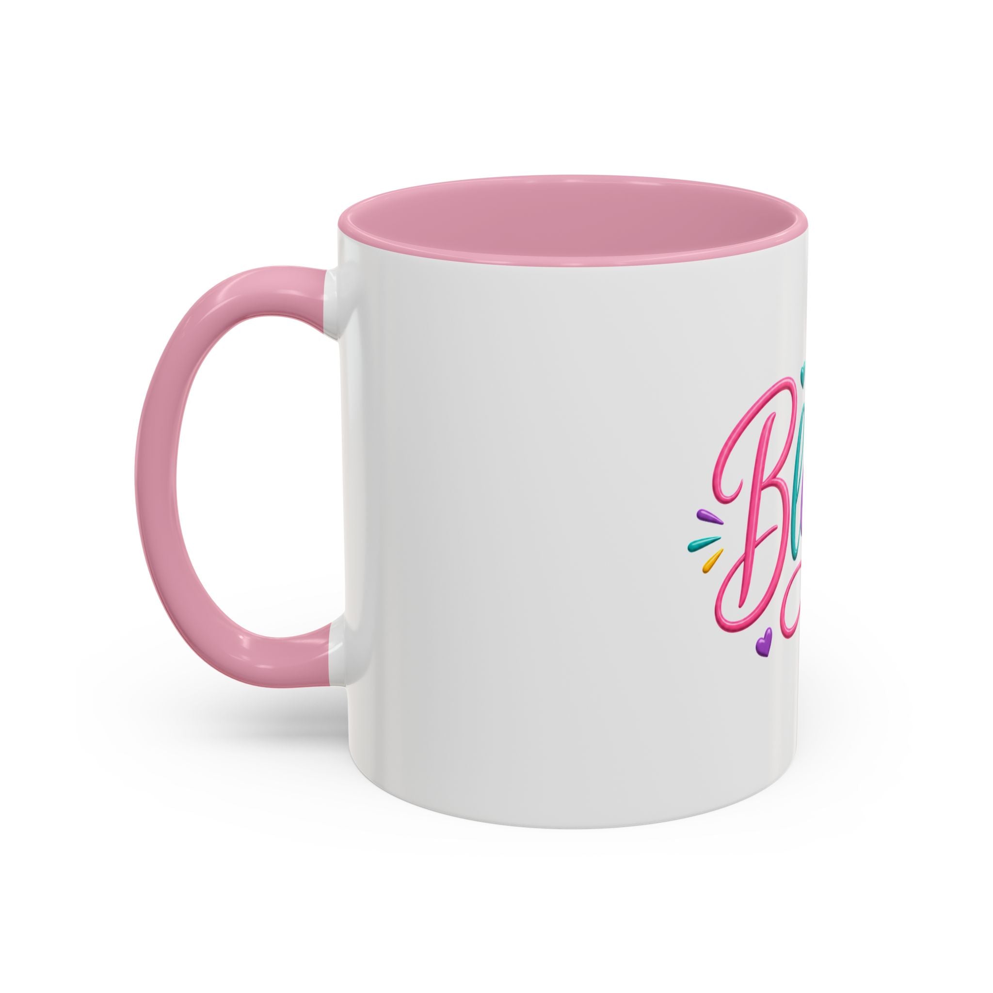 Blessed Colorful Mug (11oz & 15oz) — Rainbow Hearts Coffee Cup