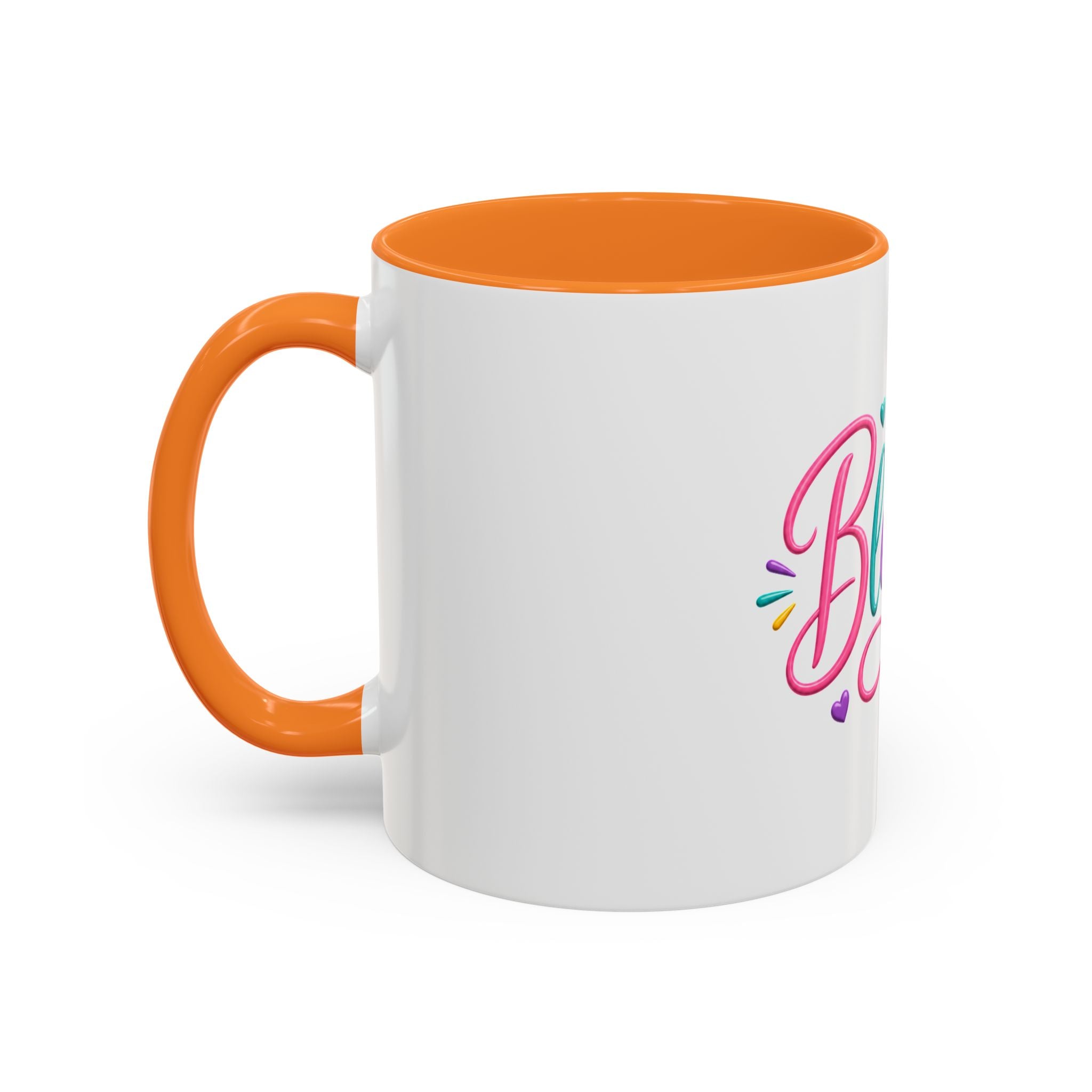 Blessed Colorful Mug (11oz & 15oz) — Rainbow Hearts Coffee Cup