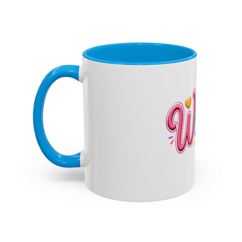 Worthy Colorful Ceramic Mug — Inspirational Heart Design (11oz & 15oz)