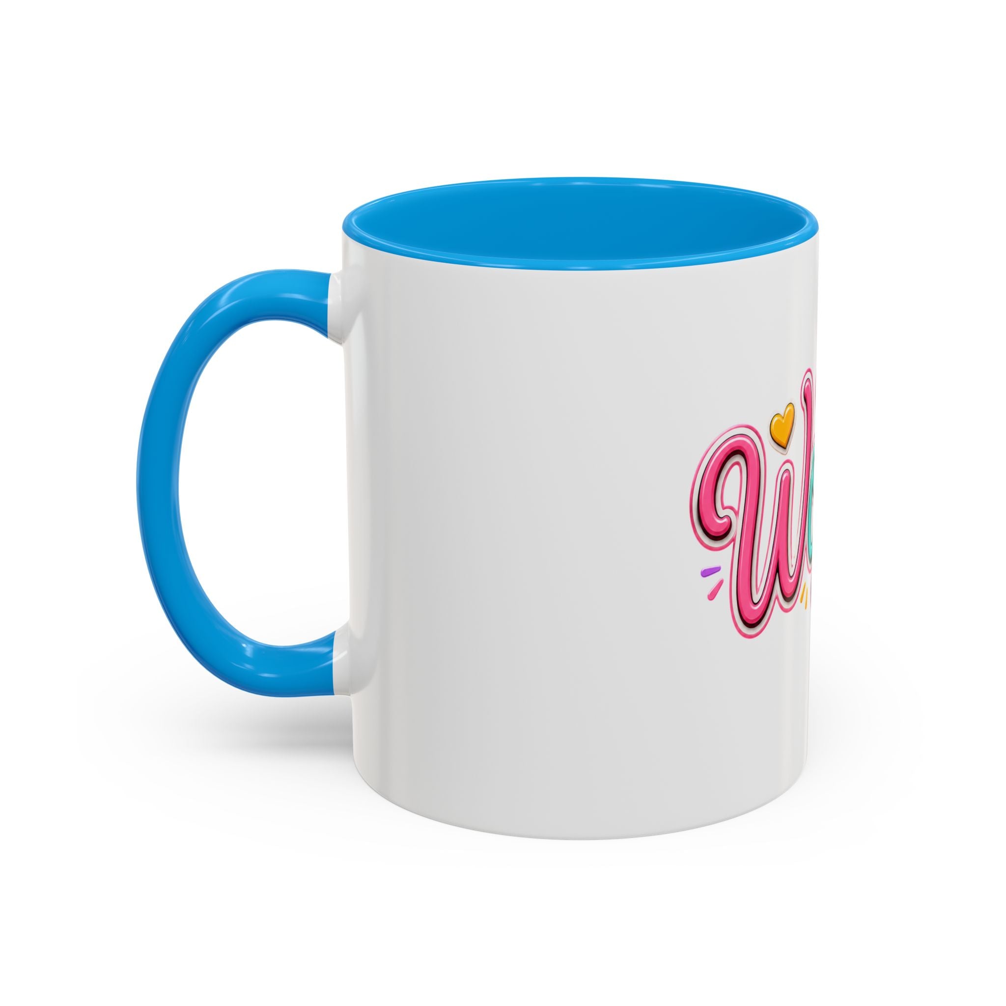 Worthy Colorful Ceramic Mug — Inspirational Heart Design (11oz & 15oz)