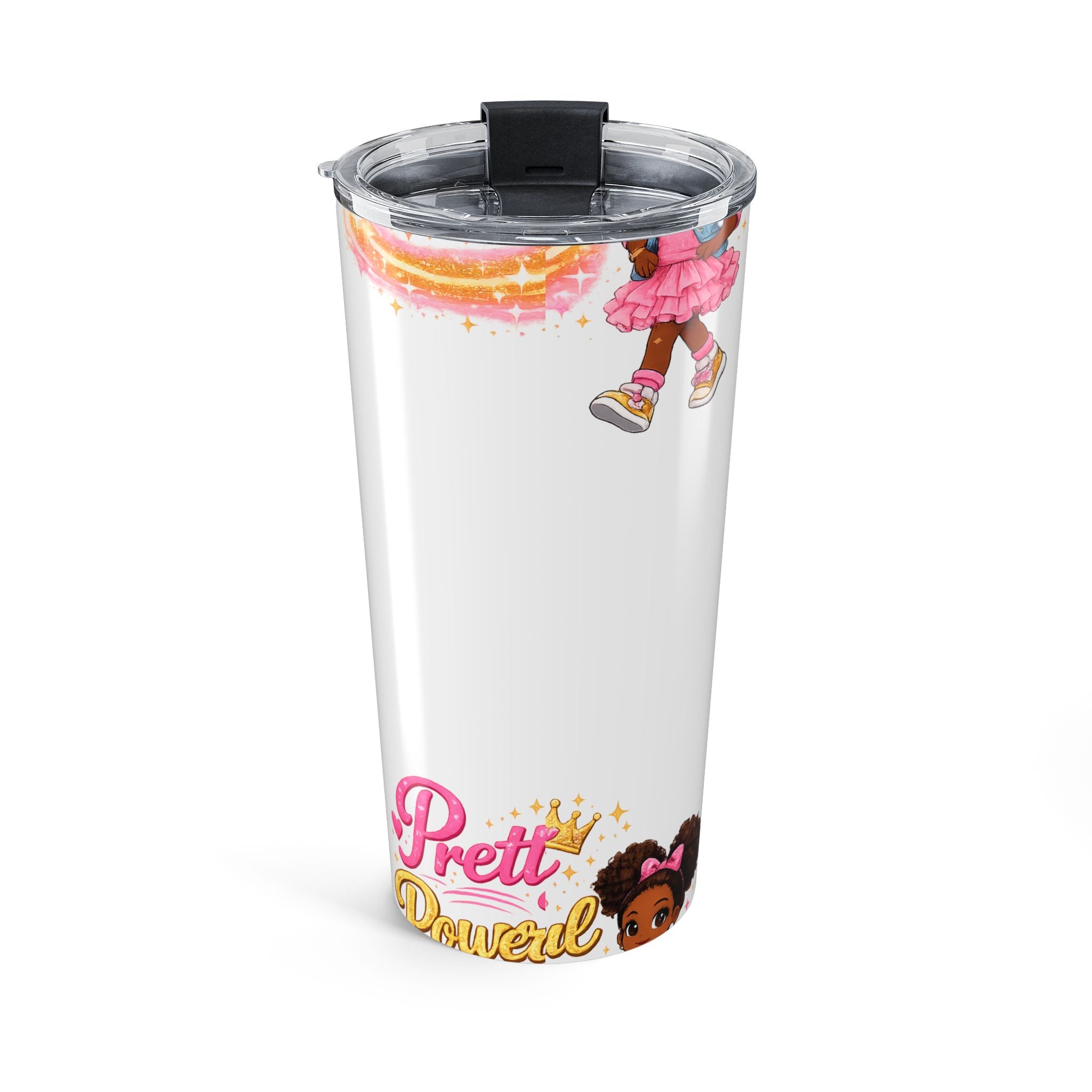Pretty Powerful 20oz Tumbler – Cute Empowerment Drinkware for Girls