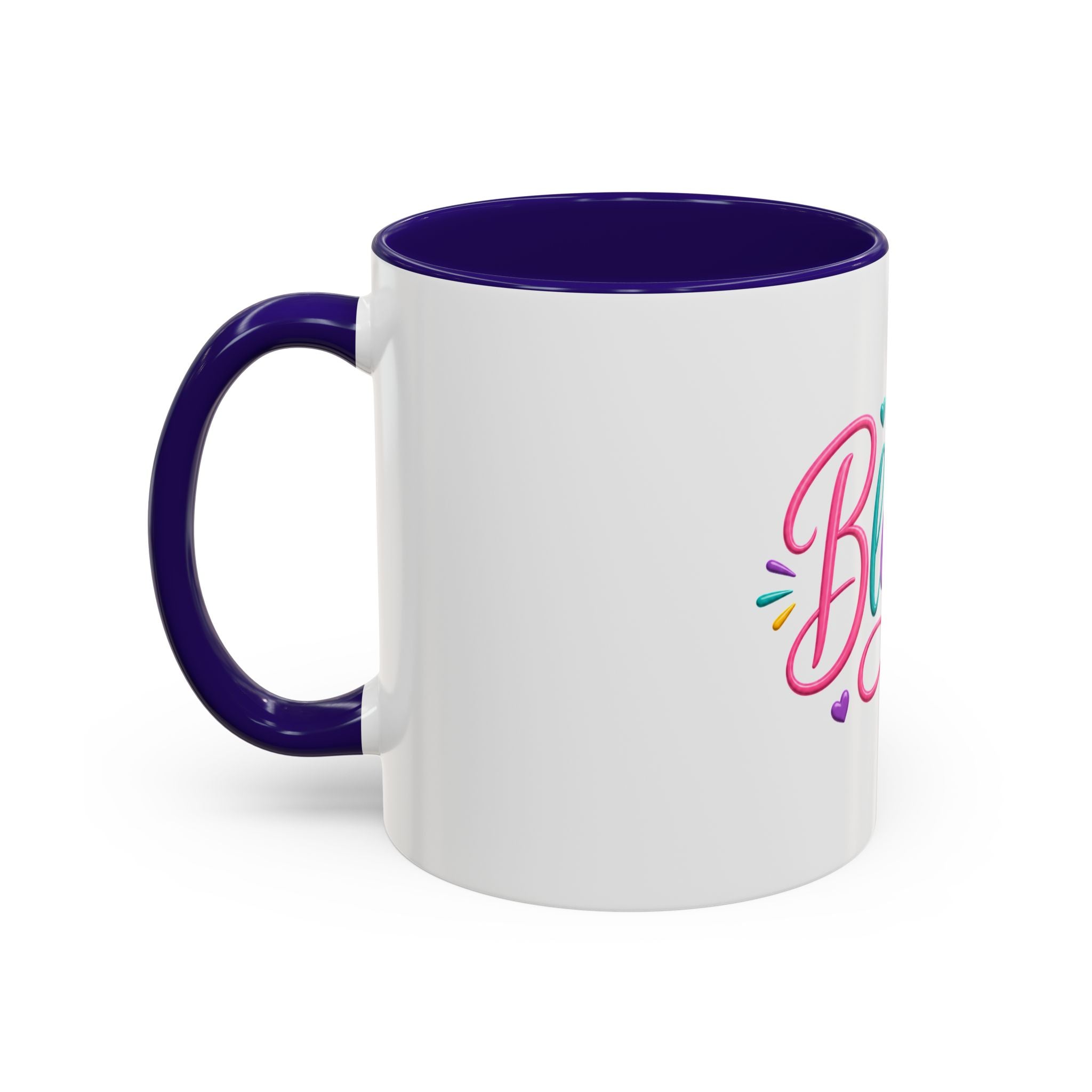 Blessed Colorful Mug (11oz & 15oz) — Rainbow Hearts Coffee Cup