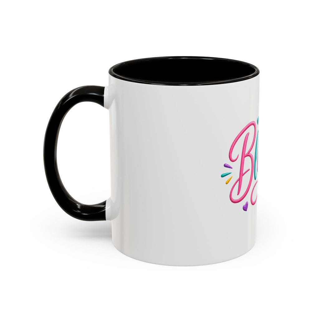 Blessed Colorful Mug (11oz & 15oz) — Rainbow Hearts Coffee Cup