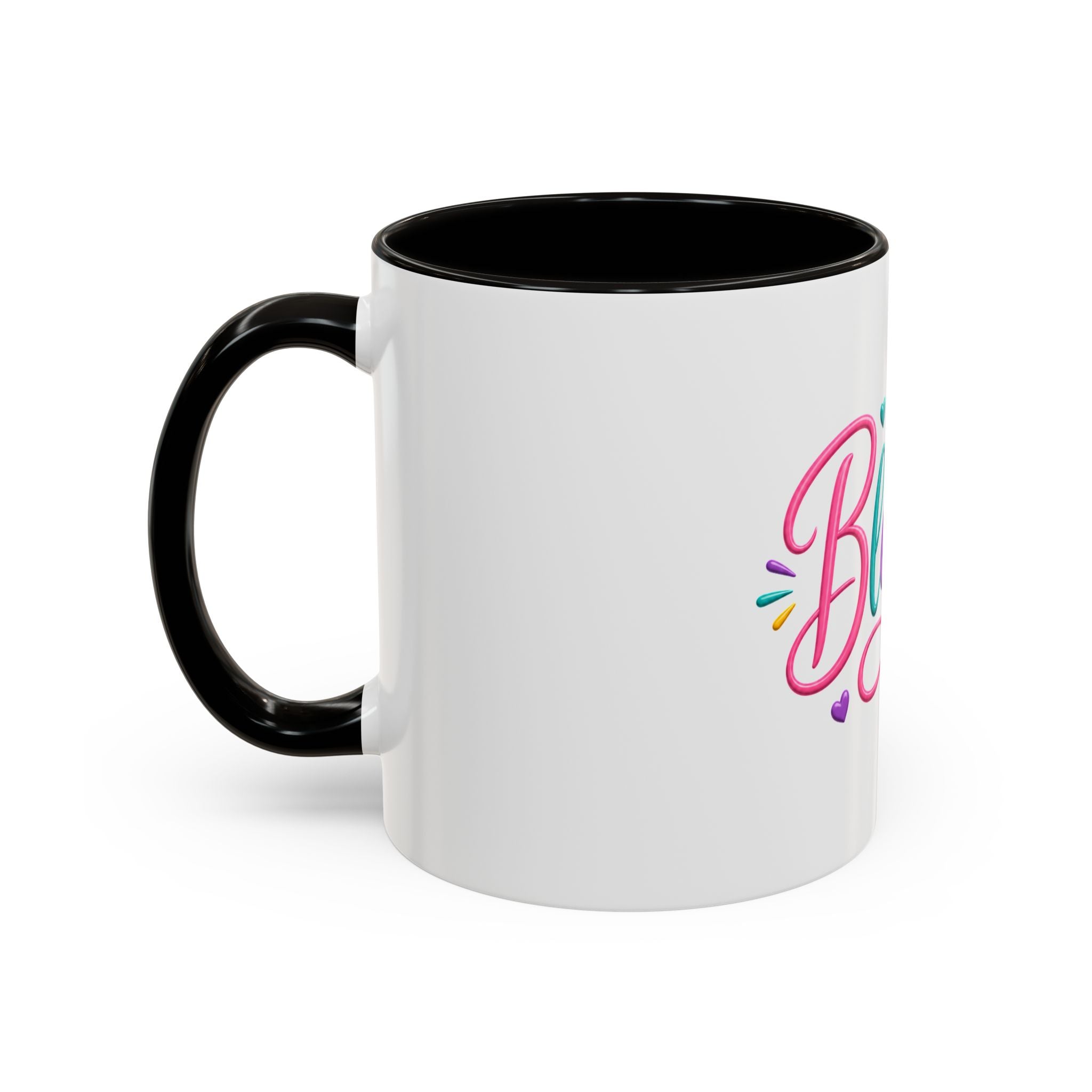 Blessed Colorful Mug (11oz & 15oz) — Rainbow Hearts Coffee Cup